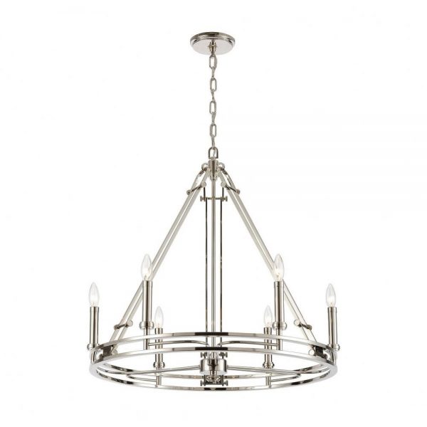 Bergamo 6 Light Chandelier - 29"