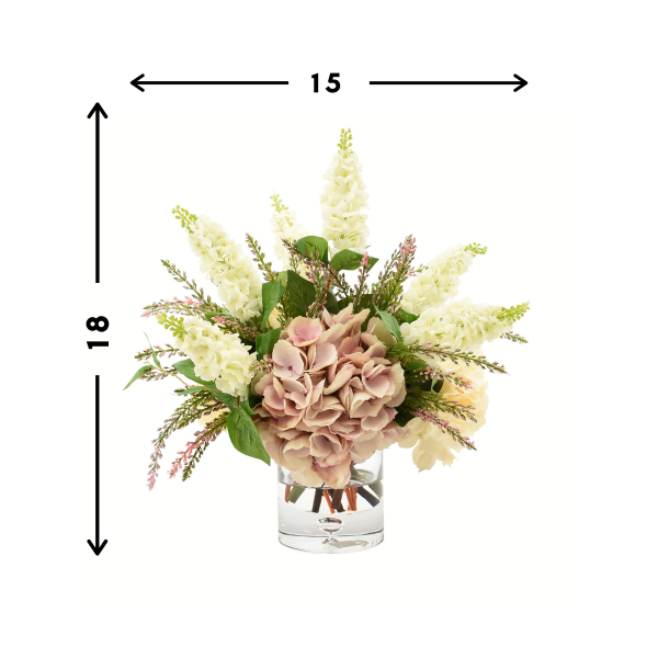 Assorted Hydrangea In Vase