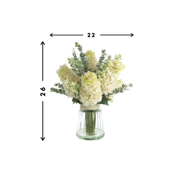 Hydrangea, Lilac In Vase