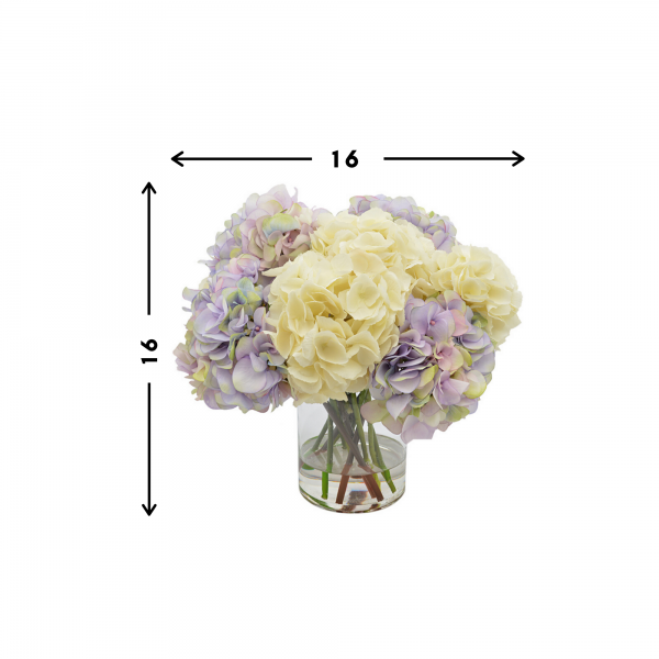 Assorted Hydrangea In Vase