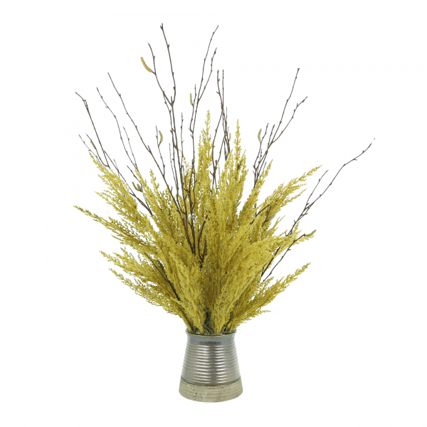 Pussy Willow and Pampas in Vase