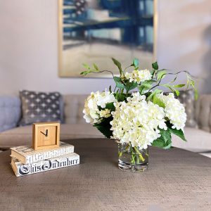 Cream Hydrangea in Vase