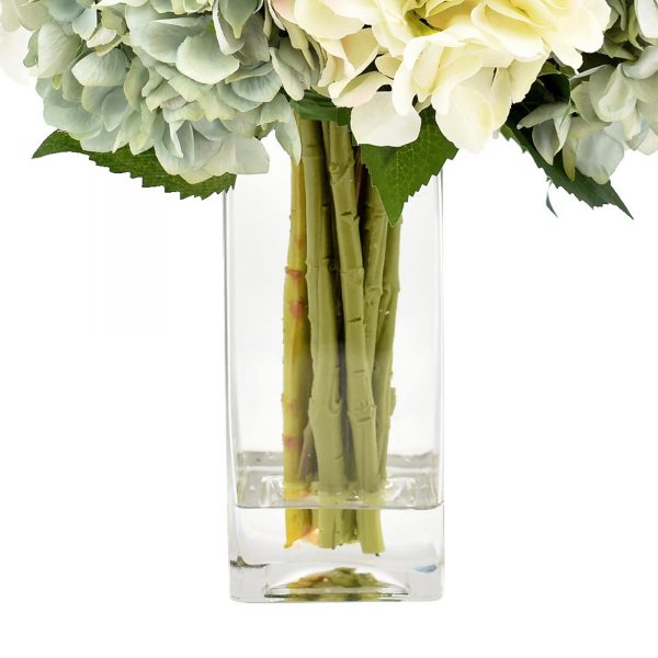 Assorted hydrangea, lamb's ear and protea