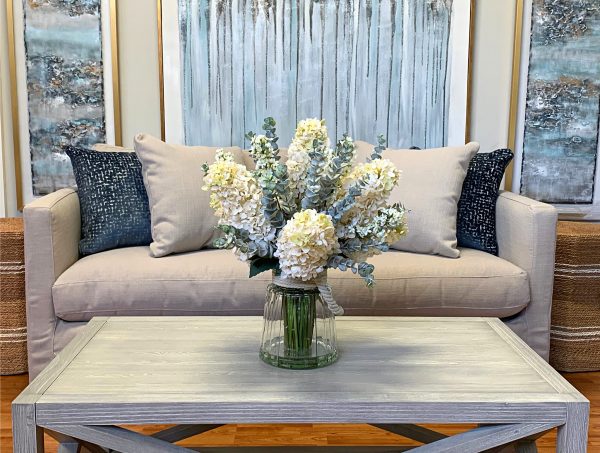 Hydrangea, Lilac In Vase