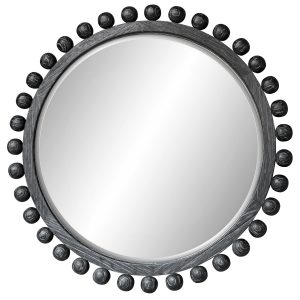 Brianza Round Mirror - 50 Ebony