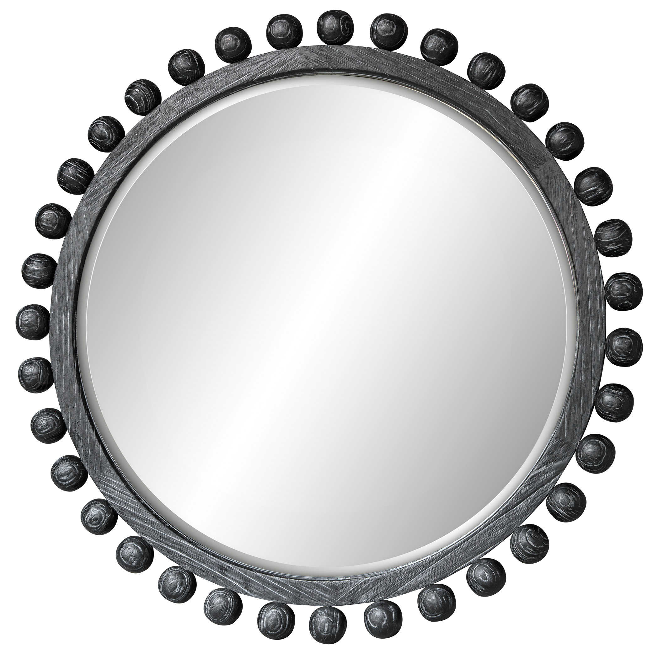 Uttermost Sailor's Knot Round Mirror, Small / White