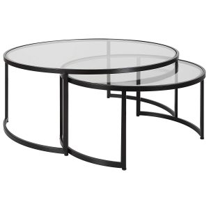 Rhea Nesting Tables, Black