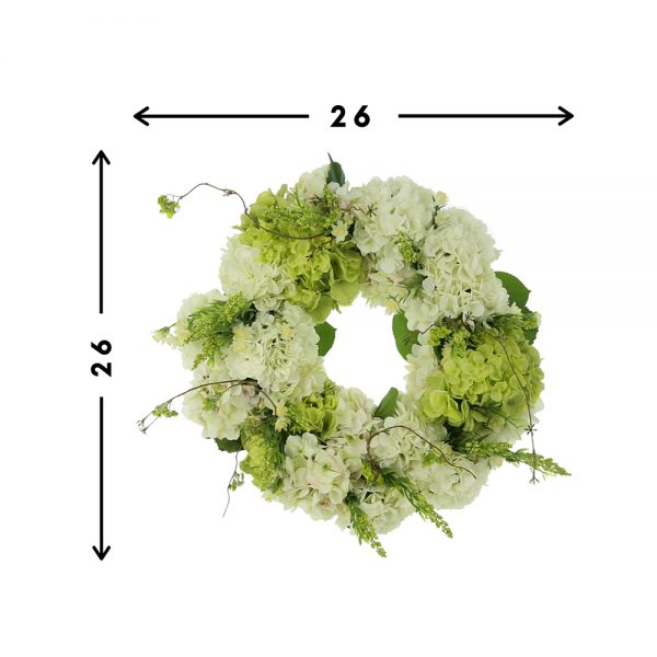 Grapevine Wreath with Assorted Hydrangeas - Image 3