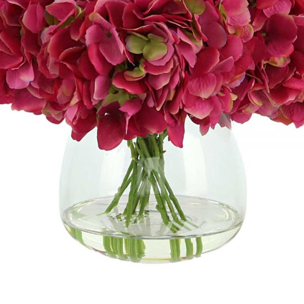 Hydrangea In Glass Vase - Image 3