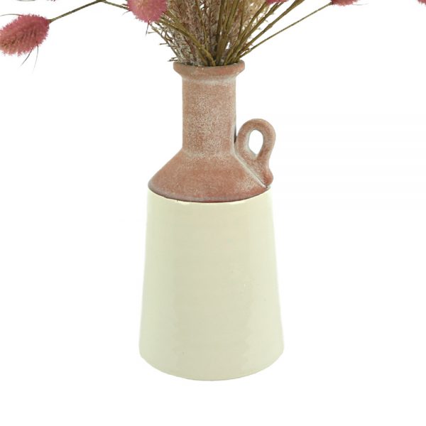 Pampas, Hare's Tail In Ceramic Vase
