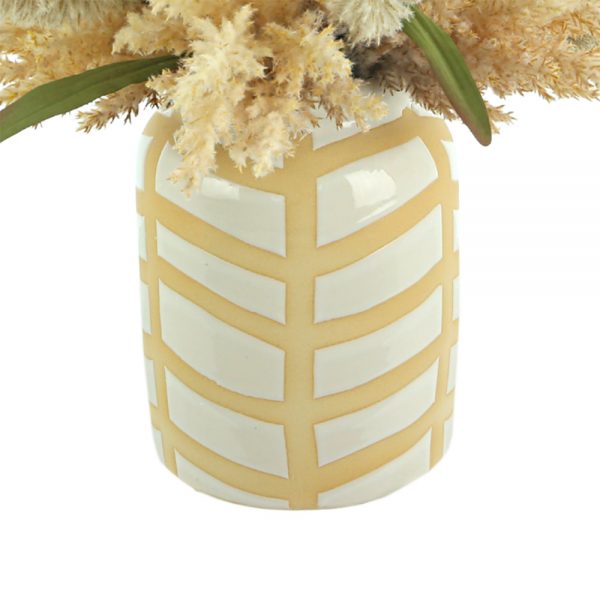 Pampas, Pennisetum In Decorative Ceramic Vase