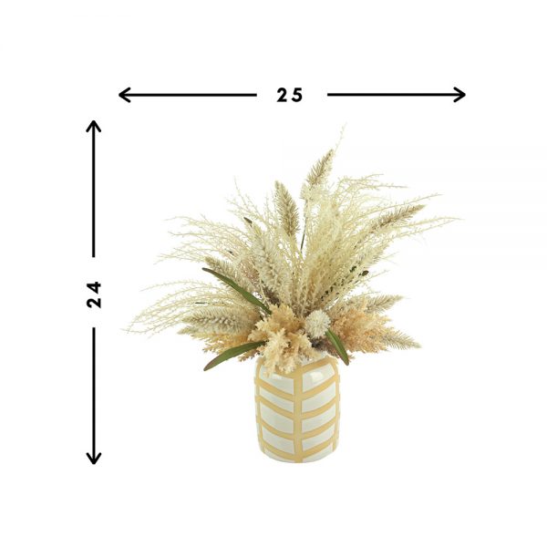 Pampas, Pennisetum In Decorative Ceramic Vase