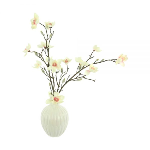 Butterfly Magnolia In Ceramic Vase