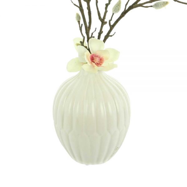 Butterfly Magnolia In Ceramic Vase