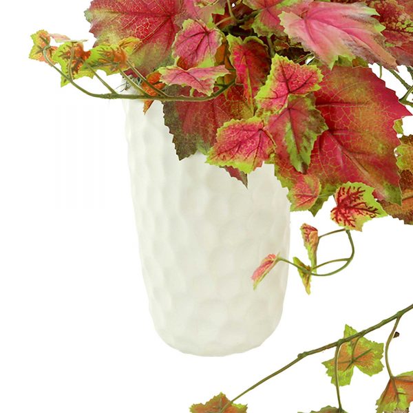 Red Ivy Arrangement in Ceramic Vase