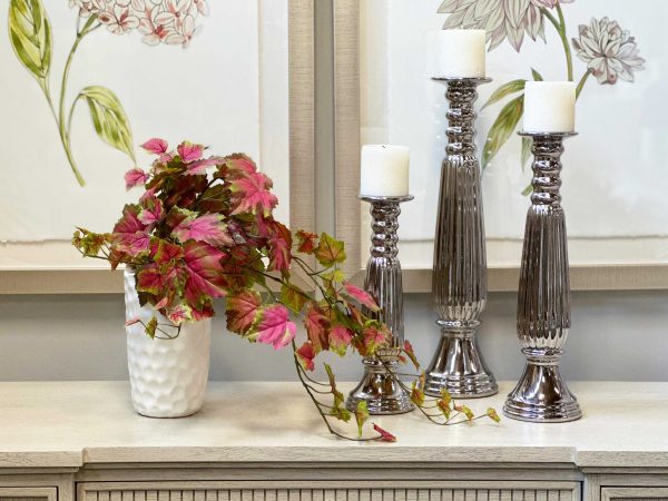 Red Ivy Arrangement in Ceramic Vase