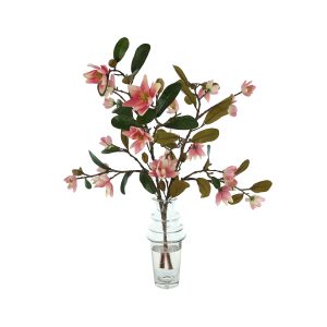 Magnolia Arrangement in Glass Vase