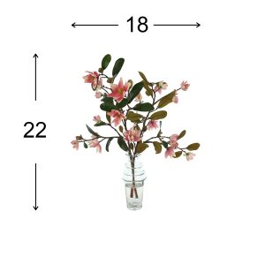 Magnolia Arrangement in Glass Vase