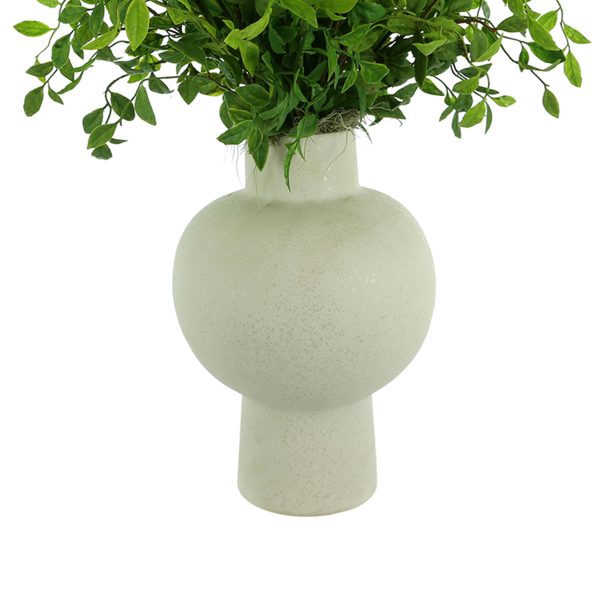 Nandina Arranged in Round Ceramic Vase - Image 5