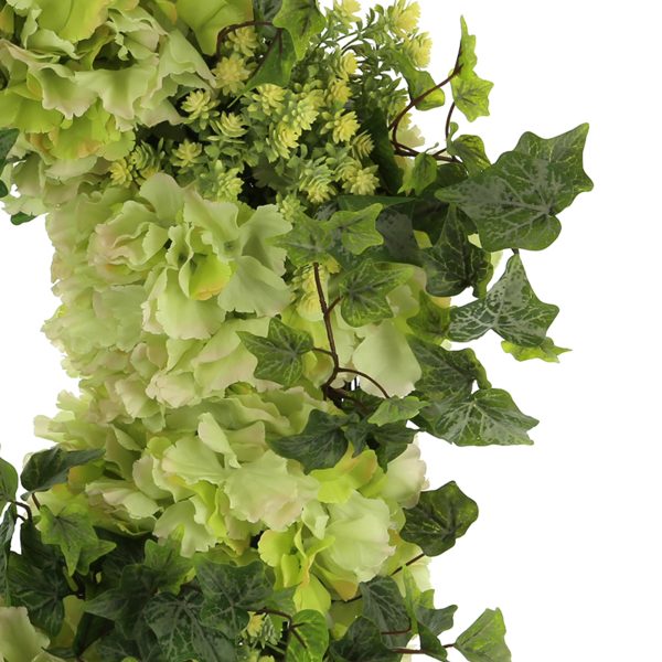 30" Hydrangea and Sedum Wreath - Image 4